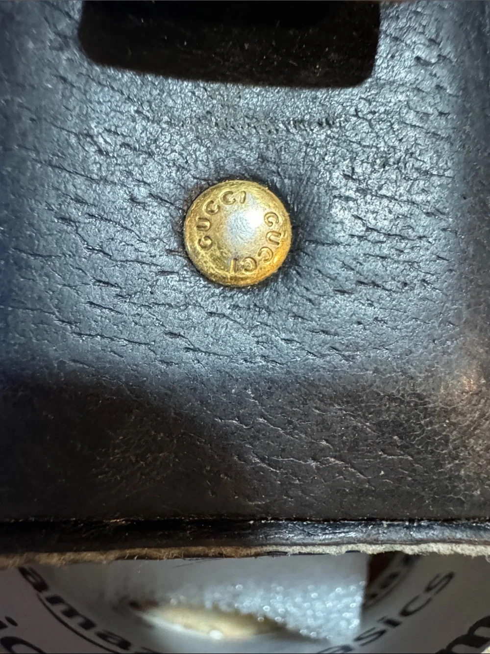 Gucci Black Leather Card Sleeve with Money Clip  WELL LOVED AND USED